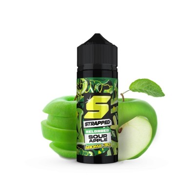 Strapped Reloaded Sour Apple Flavour Shot 120ml Strapped Reloaded Sour Apple Flavour Shot 120ml